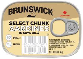Brunswick Sardine Select Chunk In soya Oil 95g