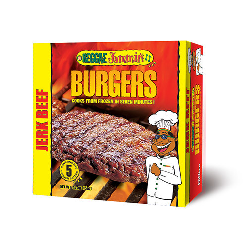 Reggae Jammin Jerk Beef Burger 425g