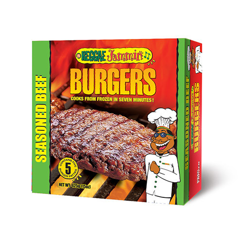 Reggae Jammin Seasoned Beef Burger 425g
