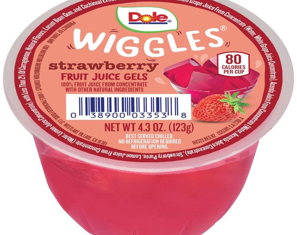 Dole Strawberry Fruit Juice Gels 4.3oz